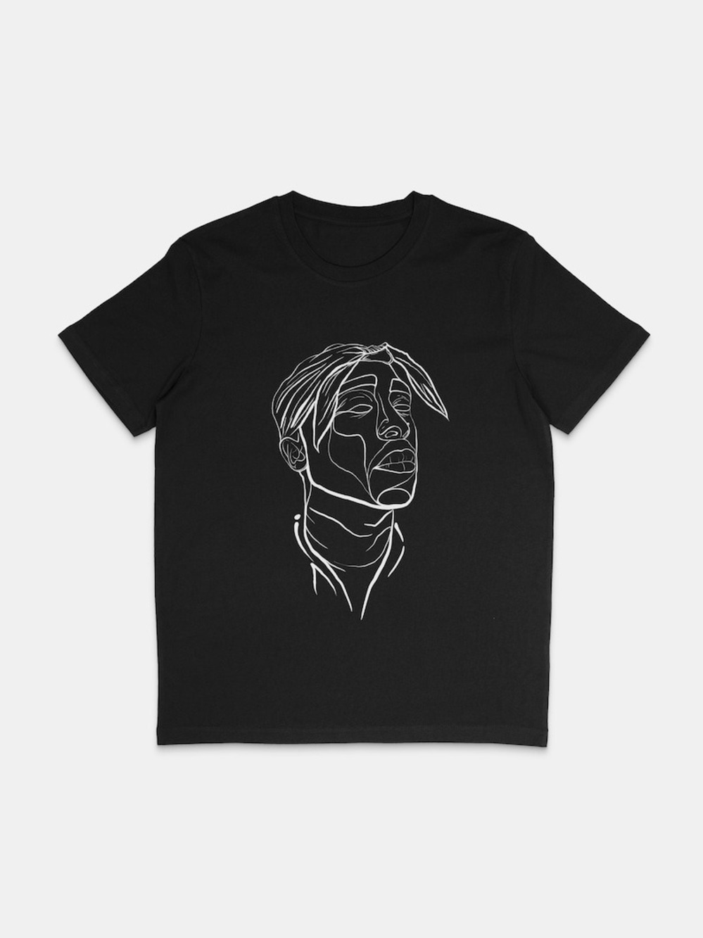 2PAC T Shirt One Line Art Shirt Cool Minimal Tupac Rapper Shirt